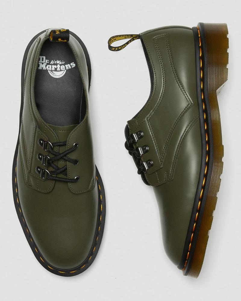 Dr Martens 1461 Verso Smooth Leren Oxford Schoenen Dames Groen | NL 419PJJ